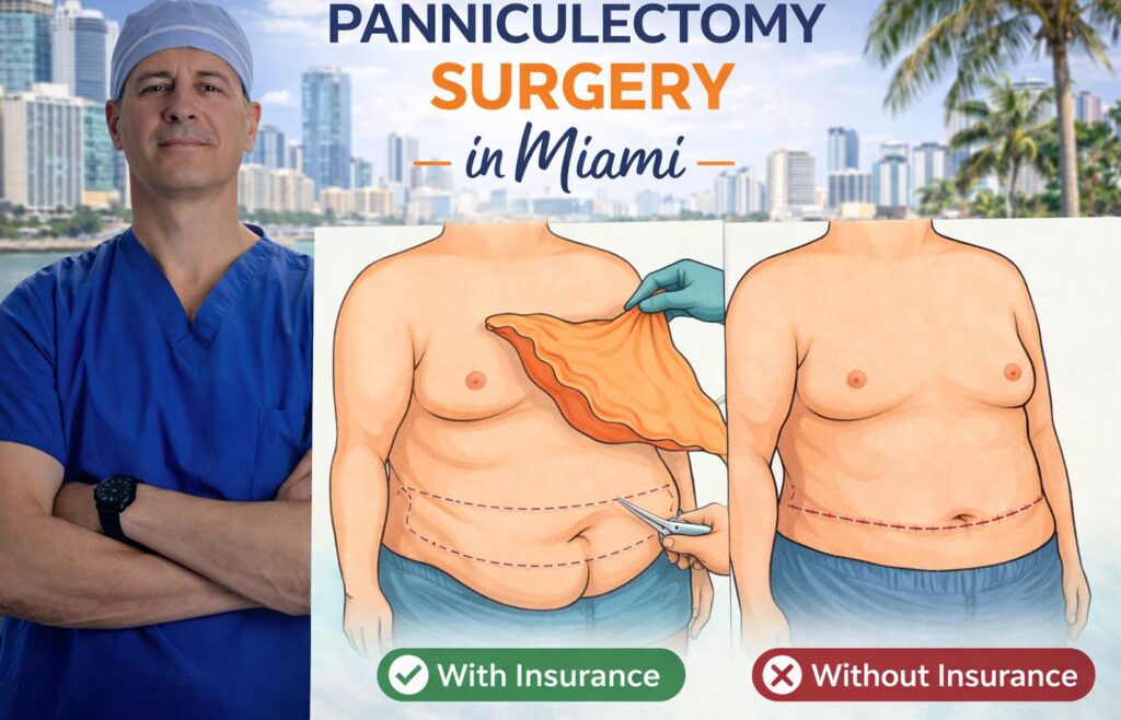 Panniculectomy Surgery in Miami: Excess Skin Removal With and Without Insurance
